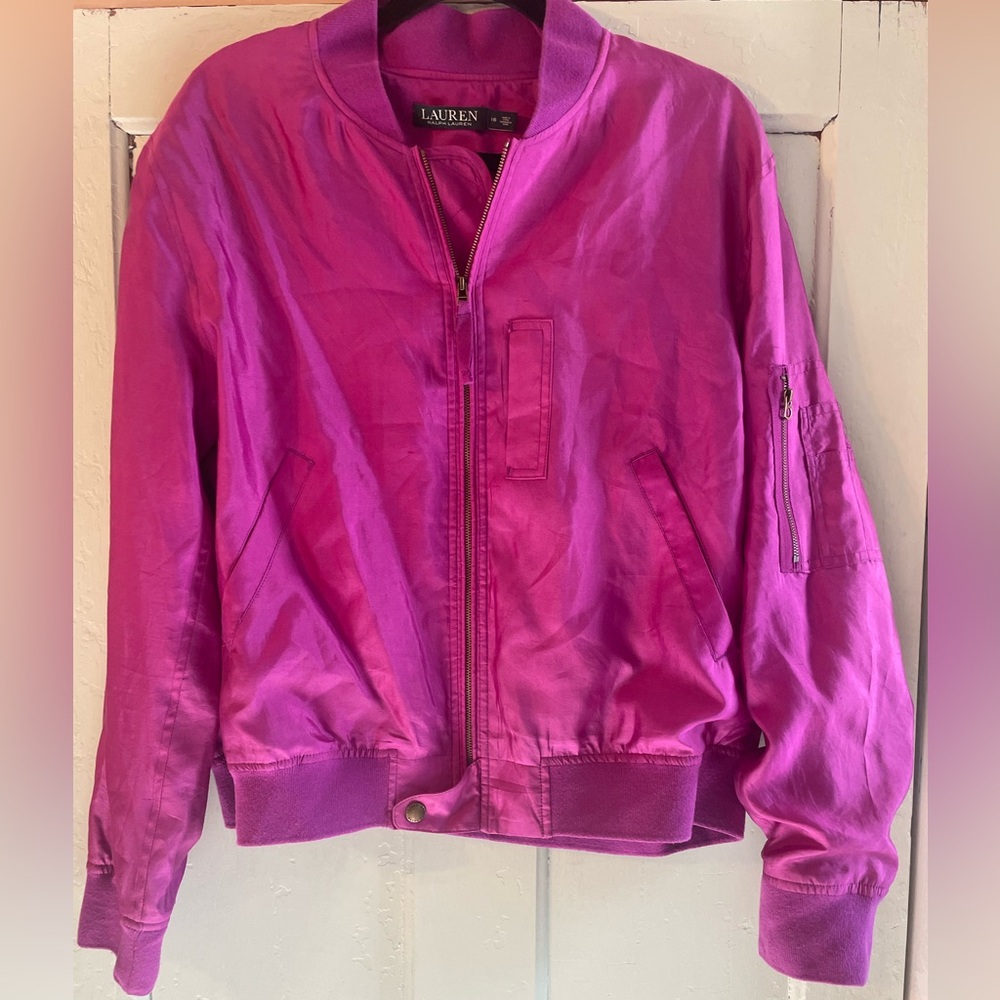 Vintage silk RL Bomber Jacket